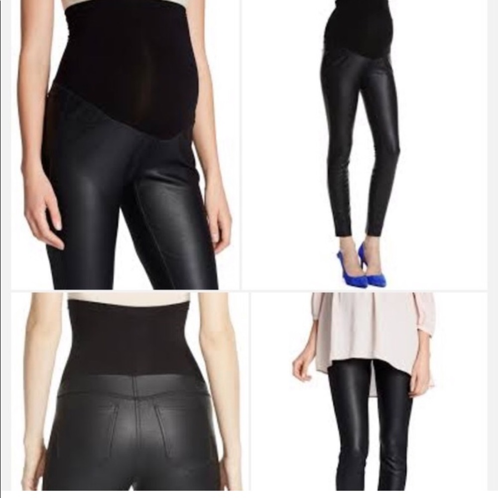 Jessica Simpson Faux Leather Maternity pants